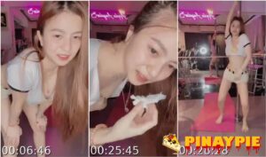 Nag Practice Ng Pole Dancing Habang Naka Live Sa IG Si Apple Angeles