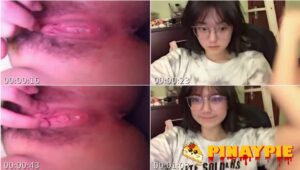 Chinitang Pala Finger Sa Kanyang Pink Na Pussy